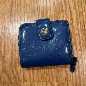 Blue coach wallet